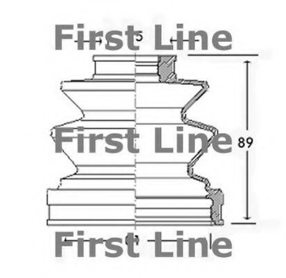 FIRST LINE FCB2527 Bellow, driveshaft